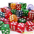 Wholesale D6 Board Game Playing Dice 16MM Pipped Dice Glitter Colors